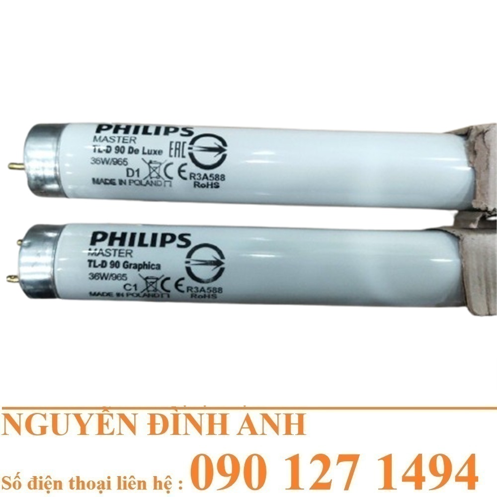 Bóng đèn D65 Philips TL-D90 Graphica 36W/965 cho tủ so màu